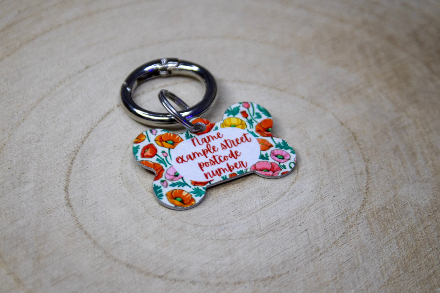 Poppy Dog Tag | Personalised Custom Dog Tag