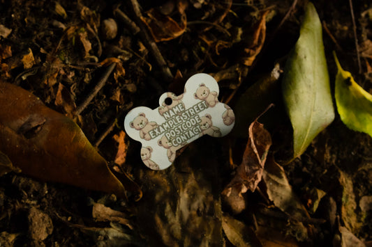 Teddy Dog Tag | Personalised Custom Dog Tag