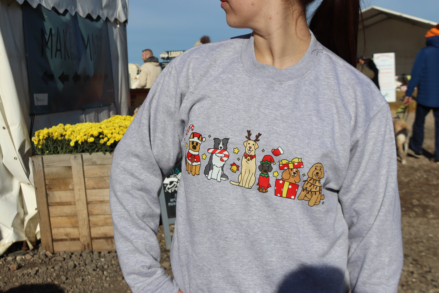 🎄 Christmas Dog Lover Sweatshirt | Festive Dog Jumper | Cosy Holiday Sweater for Dog Mums & Dads