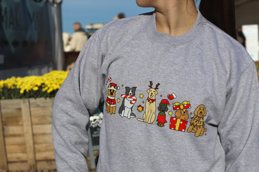 🎄 Christmas Dog Lover Sweatshirt | Festive Dog Jumper | Cosy Holiday Sweater for Dog Mums & Dads