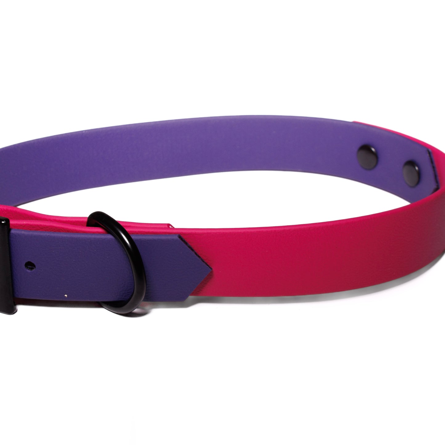 Purple & Magenta | Waterproof Biothane Dog Collar – Handmade in the UK