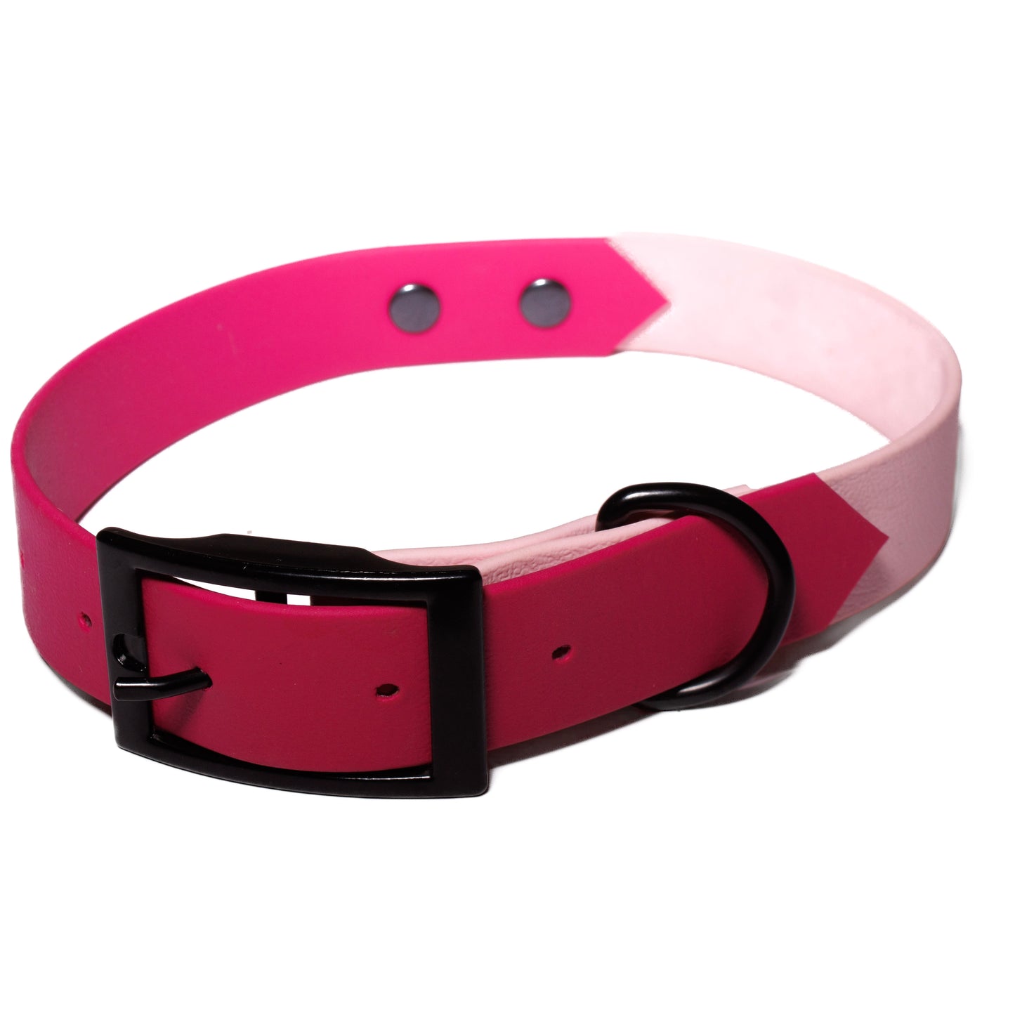 Magenta & Baby Pink| Waterproof Biothane Dog Collar – Handmade in the UK