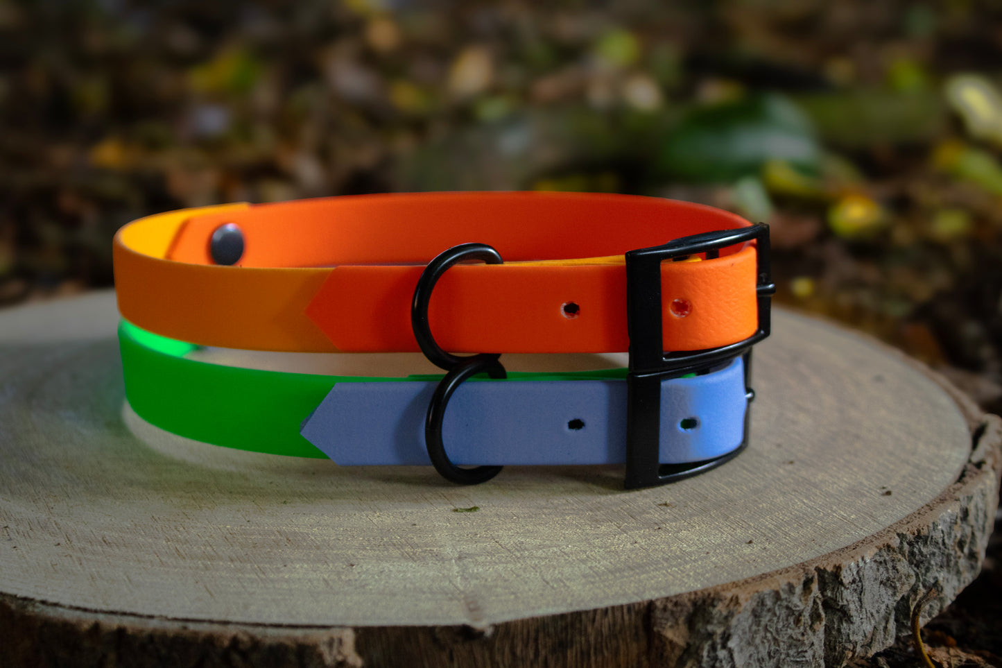 Fox Orange & Orange Biothane Dog Collar | Waterproof & Durable