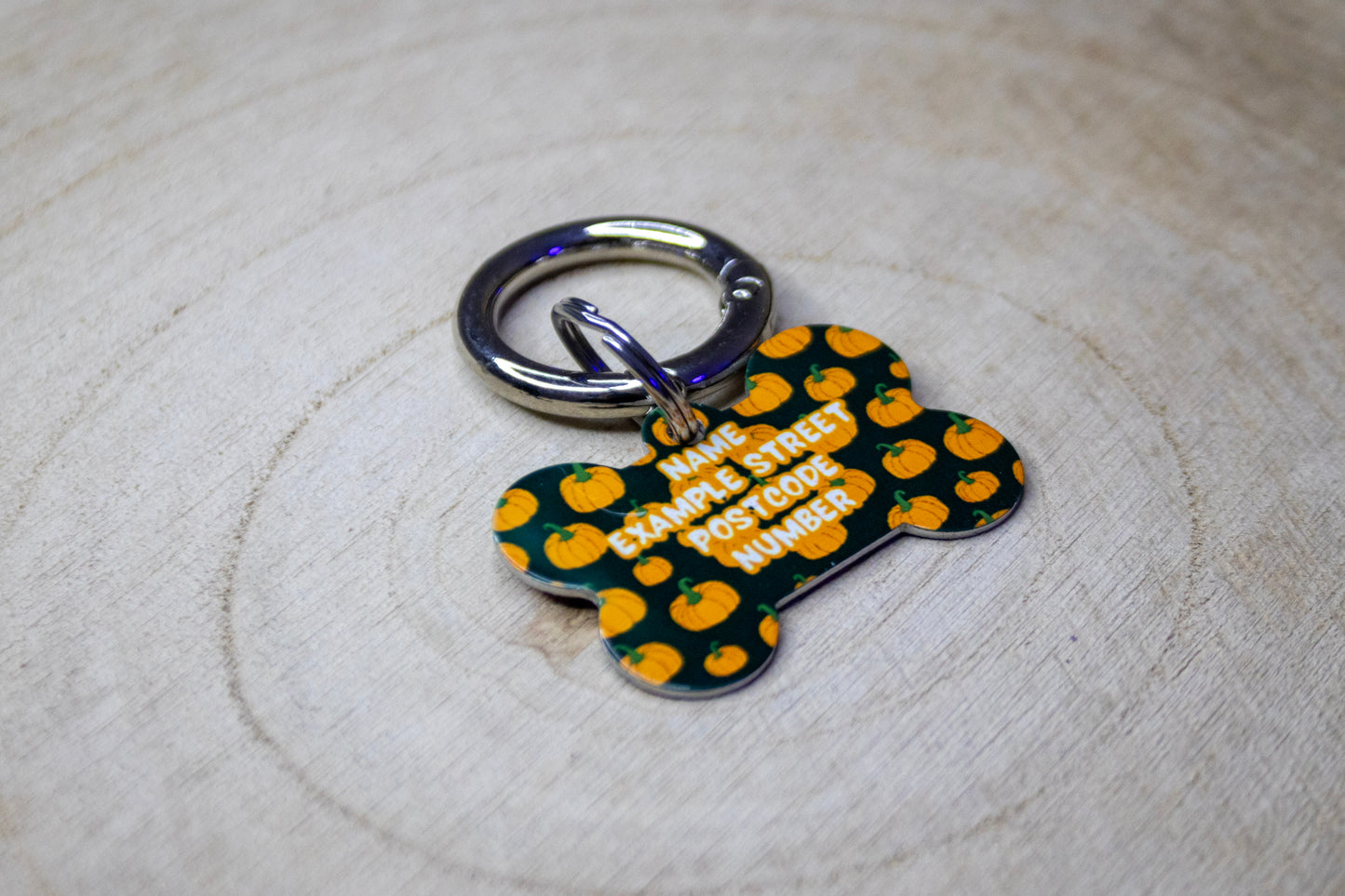 Pumpkin Dog Tag | Personalised Custom Dog Tag