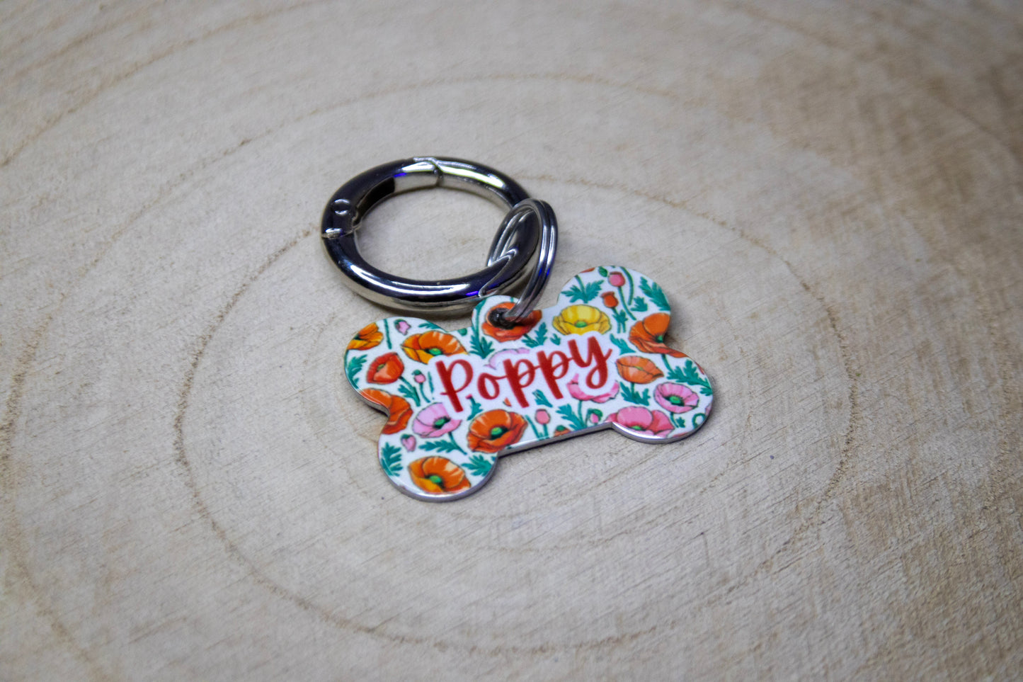 Poppy Dog Tag | Personalised Custom Dog Tag