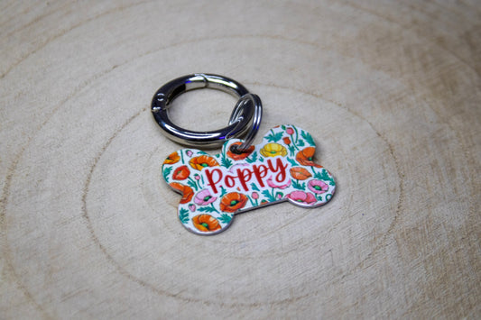 Poppy Dog Tag | Personalised Custom Dog Tag