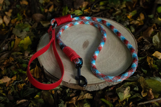 Red Aztec Dog Lead