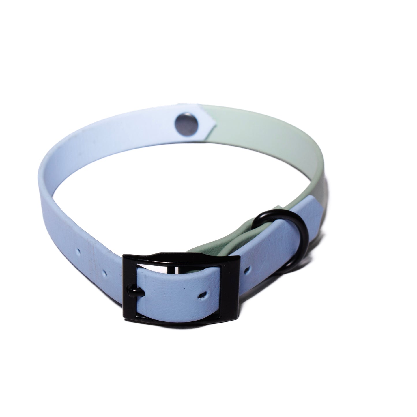 Polar Blue & Sage Green Biothane Dog Collar | Waterproof & Durable