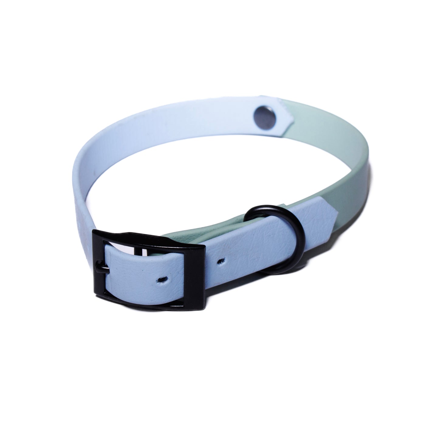 Polar Blue & Sage Green Biothane Dog Collar | Waterproof & Durable