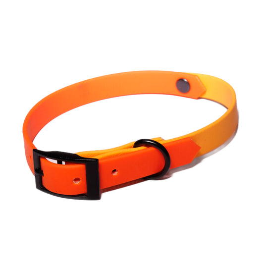 Fox Orange & Orange | Waterproof Biothane Dog Collar – Handmade in the UK