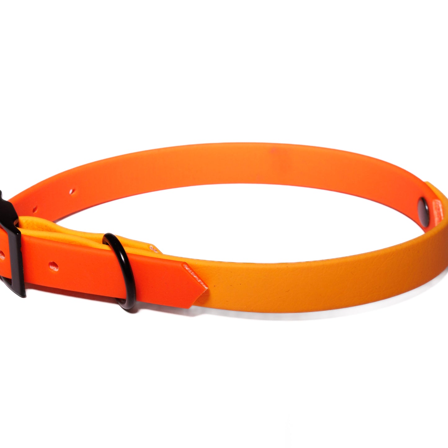 Fox Orange & Orange | Waterproof Biothane Dog Collar – Handmade in the UK