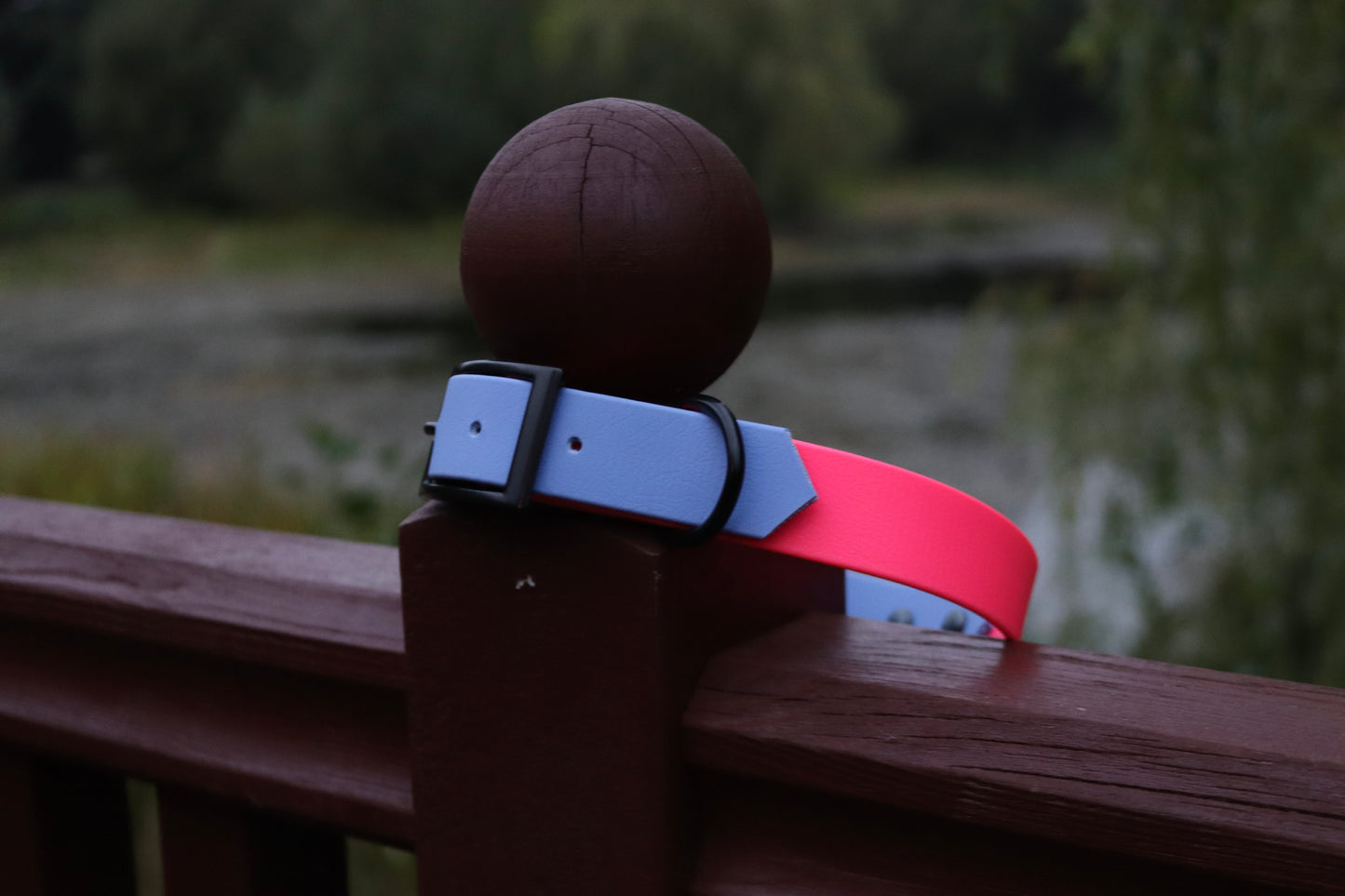 Polar Blue & Pink Biothane Dog Collar | Waterproof & Durable