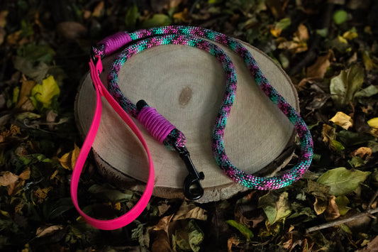 Pink & Purple Aztec Dog Lead