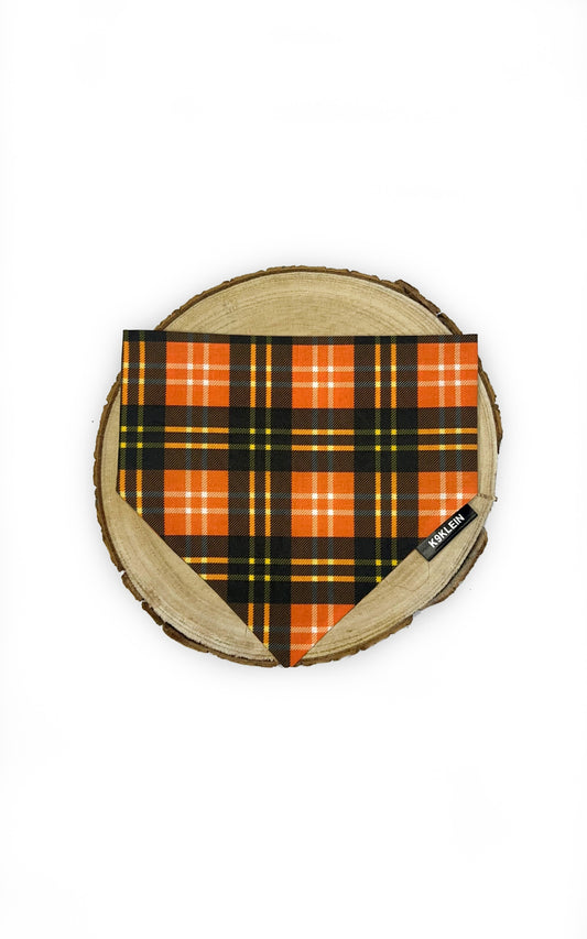 Orange Tartan Bandana