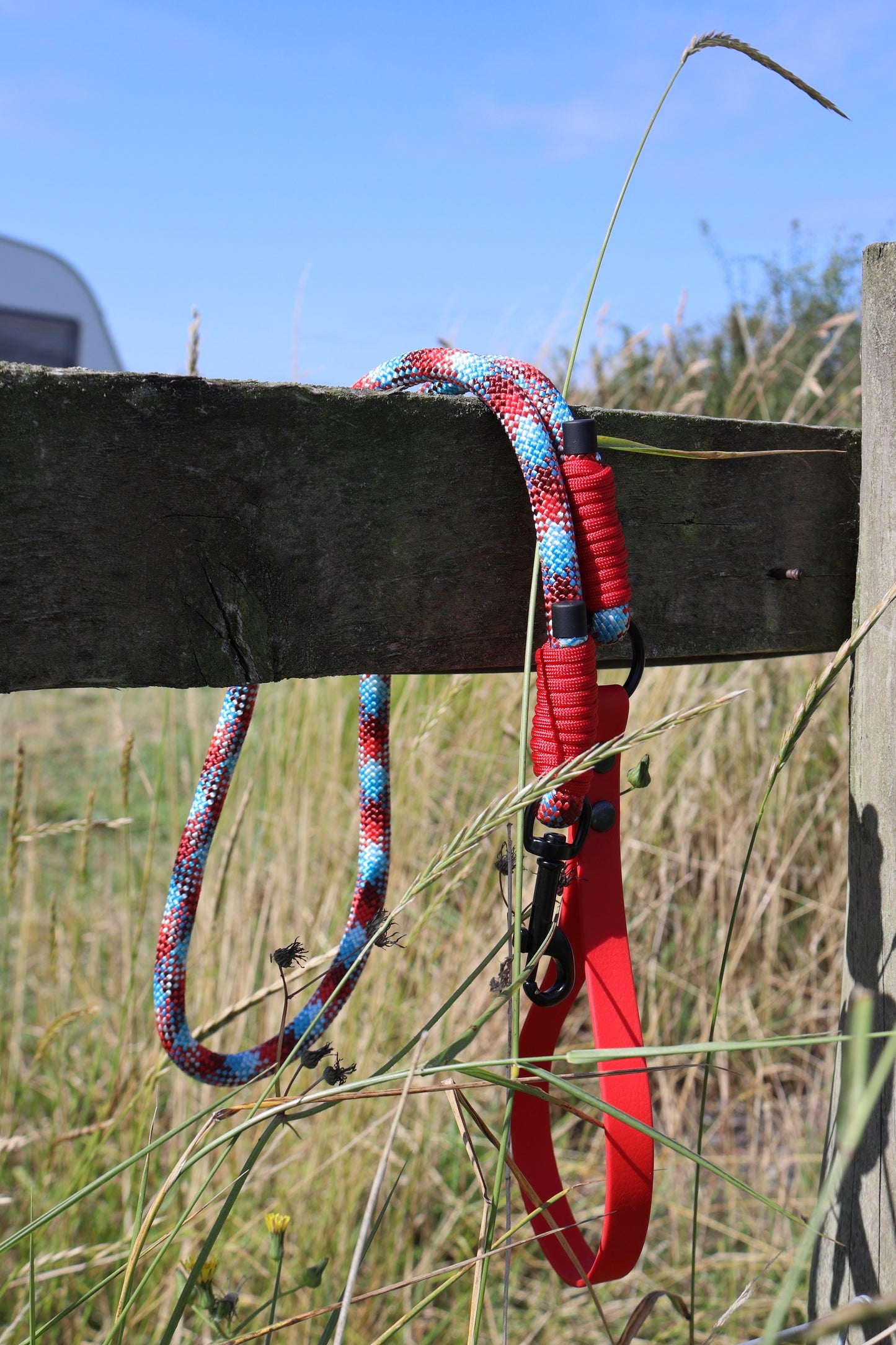 Red Aztec Dog Lead